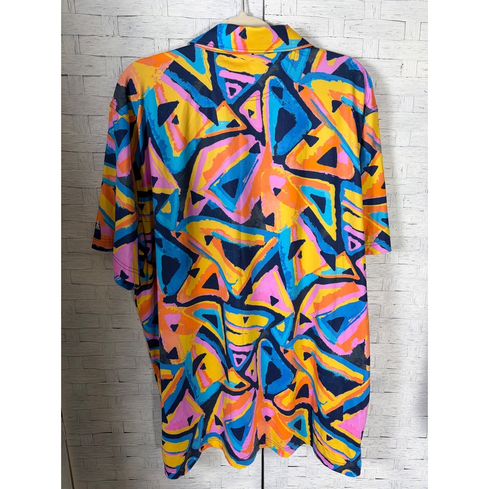 Chubbies Mens Polo Shirt Colorful Print Performance Polo Shirt Short Sleeve - Picture 2 of 9